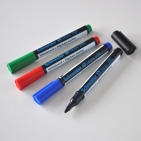 Whiteboardpenna 4-pack, fyra olika färger