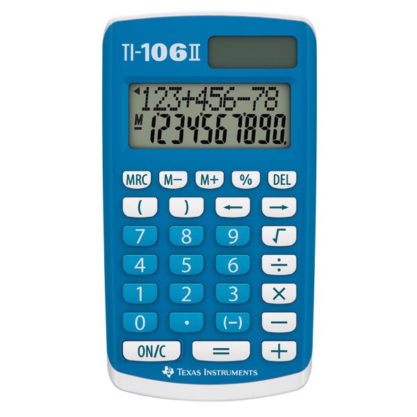 Miniräknare TI-106 II, Texas - solcell 30-pack