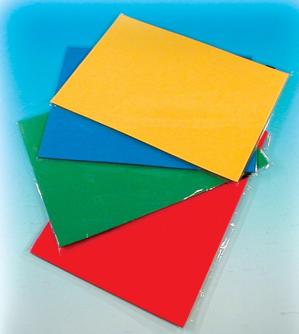 Magnetiska A4-ark, 4-pack, fyra olika färger