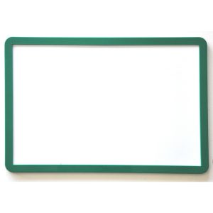 Magnet & whiteboardtavla A4 grön ram