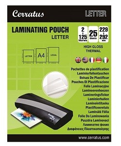 25-pack Lamineringsfickor "Letter" 229x292mm
