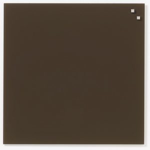 Glastavla Magnetisk 45x45 cm Mörkbrun