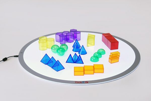 Geometriska figurer transparenta 36-pack